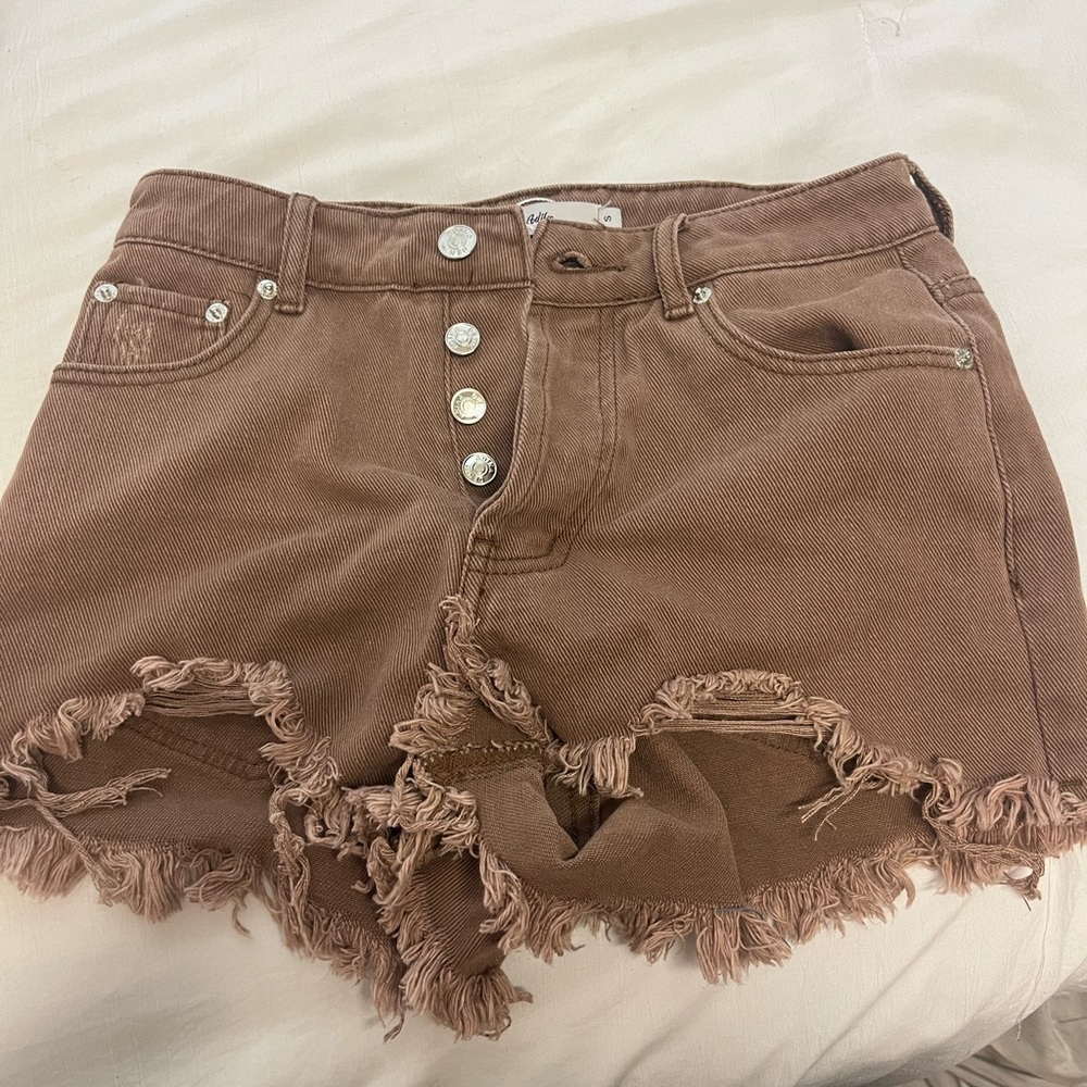 ADIKA BROWN JEAN SHORTS BRAND NEW WITH TAGS